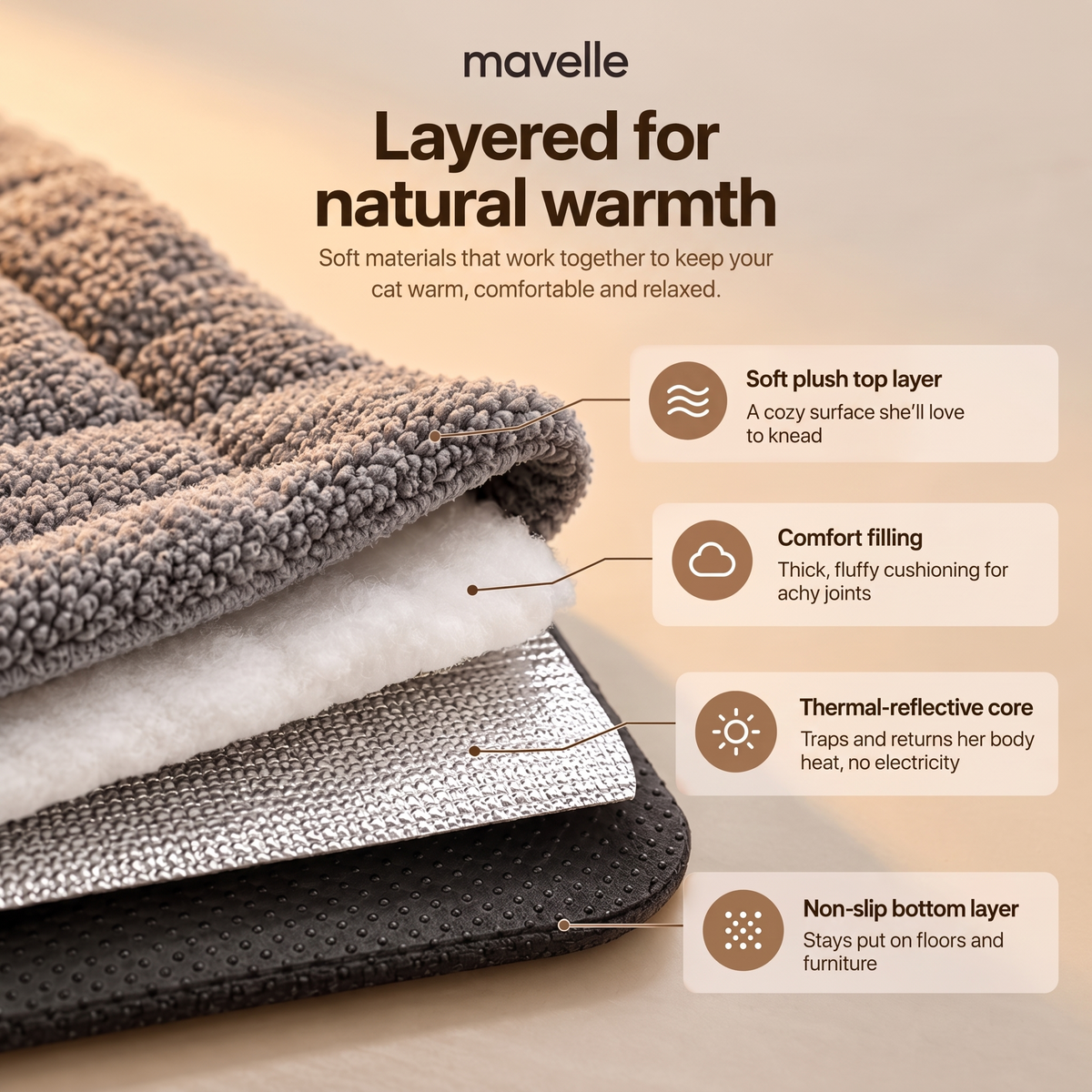 Layered for natural warmth